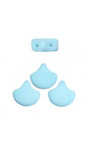 Ginko Leaf Beads 7.5x7.5mm Bondeli - Matt blue raspberry